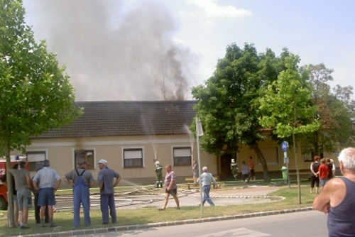 Wohnhausbrand im Ortsgebiet