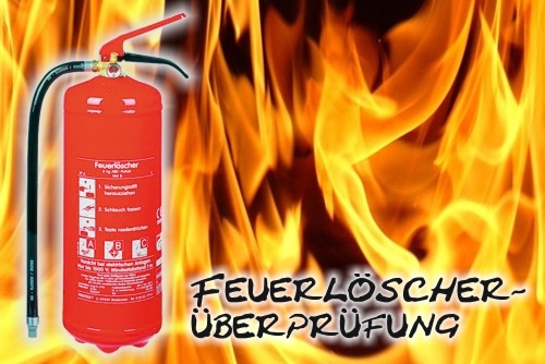 Feuerlöscherüberprüfung im Feuerwehrhaus Tadten