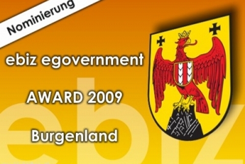 Nominierung für den ebiz award 2009 Burgenland