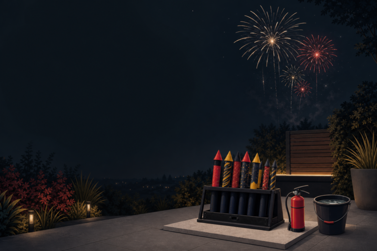 Feuerwerk sicher verwenden