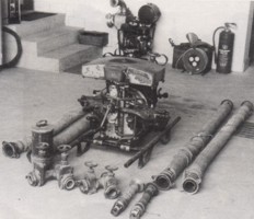 Historische Motorspritze